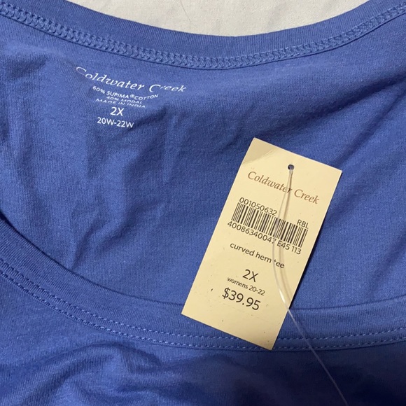 🦋 NWT blue coldwater creek shirt! - Picture 3 of 3